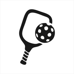 pickleball icon isolated on white background