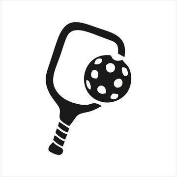 pickleball icon isolated on white background