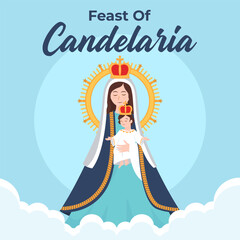 Vector illustration Feast of Candelaria. Vector eps 10