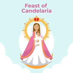 Vector illustration Feast of Candelaria. Vector eps 10