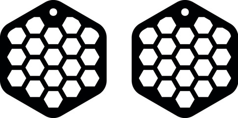 Geometry earrings laser cut file