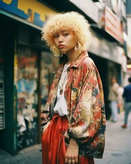 woman in street fashion