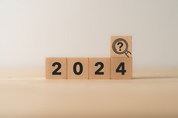 Forecasting answer, business, economy trends, opportunities, treats in 2024. New year business,...