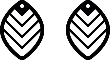 Geometry earrings laser cut file