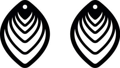 Geometry earrings laser cut file