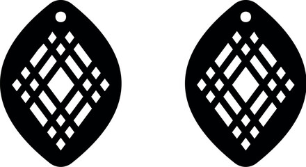 Geometry earrings laser cut file