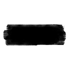 black paint brush. PNG