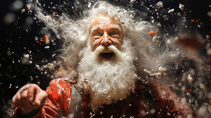 Title: "Explosion of Joy"
A Vivid Burst Capturing Festive Exuberance