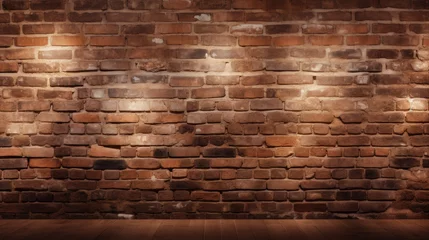 Foto op Canvas Enhance your design projects with this light and beautiful wide-format background image, showcasing an original brick texture. Perfect for architectural and creative concepts. © ImageHeaven
