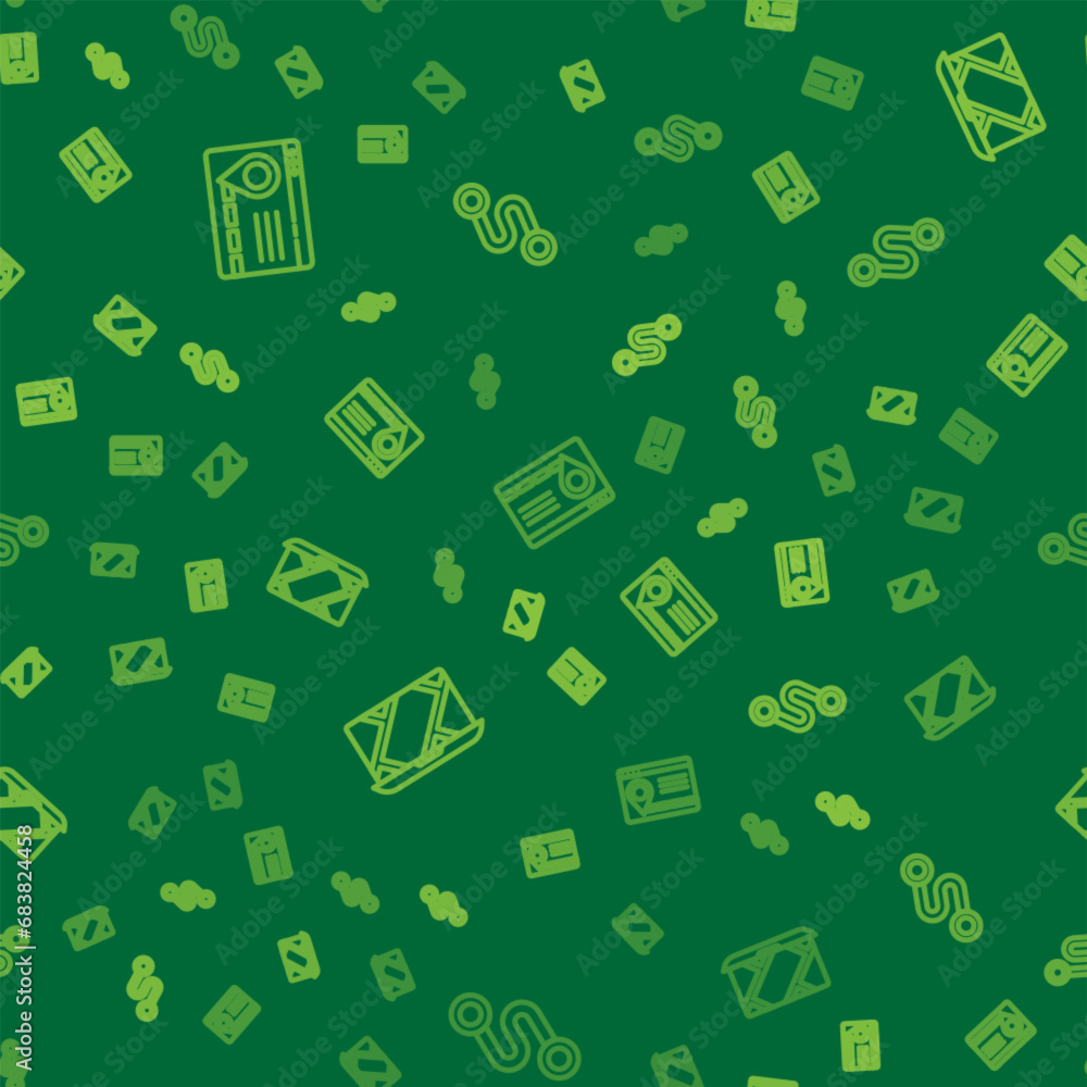 Poster set line infographic of city map navigation, city and route location on seamless pattern. vector