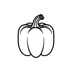 bell pepper outline
