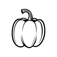 bell pepper outline