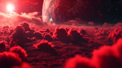 Rosso nel Cielo- Lo Stendardo di Nubi Planetarie