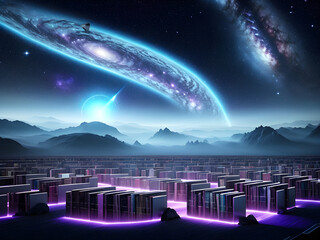 Cosmic Codex: Journey into the Celestial Library