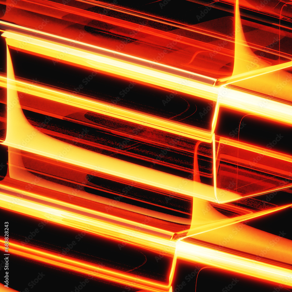 Poster abstract background with lines isolated 3d mockup illustration, 3d rendering