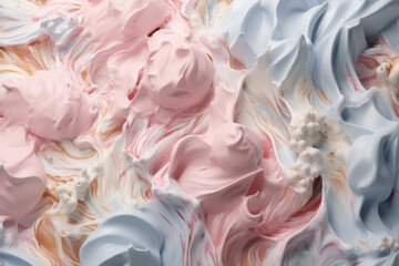 Melted ice cream texture , smooth and refreshing yogurt cream