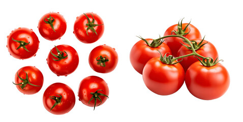 Tomato isolated on transparent background, png, Generative Ai