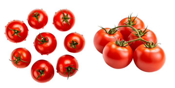 Tomato isolated on transparent background, png, Generative Ai