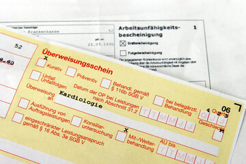 Überweisung in die Kardiologie