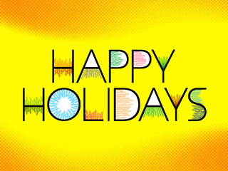 'Happy Holidays' graphic design