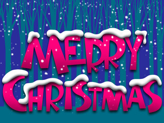 'Merry Christmas' graphic design