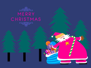 Santa Claus with Christmas gifts