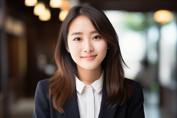 Fototapeta premium 日本人ビジネスウーマンのポートレート
