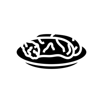 ratatouille french cuisine glyph icon vector. ratatouille french cuisine sign. isolated symbol illustration