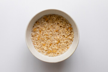 buckwheat in a ceramic bowl