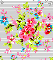 Textile and digital seamless pattern design	