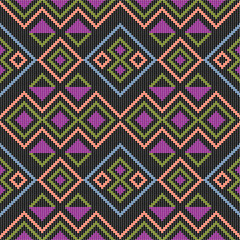 Ethnic boho seamless pattern. Patchwork texture. Weaving. Traditional ornament. Tribal pattern. Folk motif. Can be used for wallpaper, textile, wrapping, web page background.
