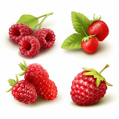 Different types of berries vector