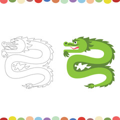 Obraz premium snake with ribbon