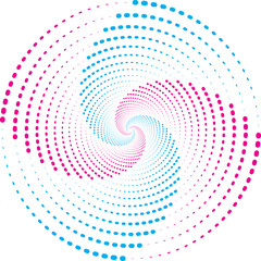 radial dotted pattern, halftone design, abstract circle pattern