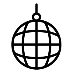 disco ball outline icon