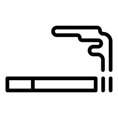 smoking outline icon