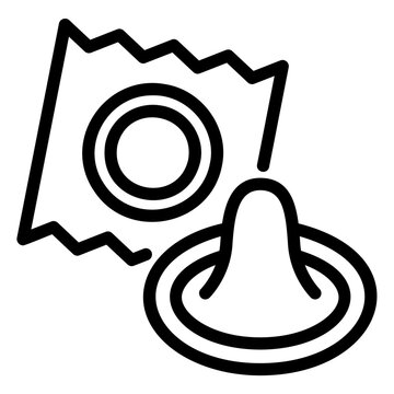 condom outline icon