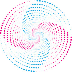 radial dotted pattern, halftone design, abstract circle pattern