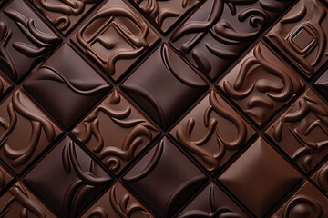 Chocolate bars background texture pattern