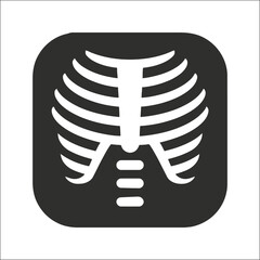 X-Ray of a human rib cage icon