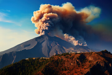 Naklejka premium Volcanic Eruption