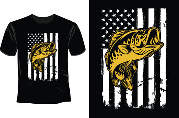 Fishing T Shirt Design Template 