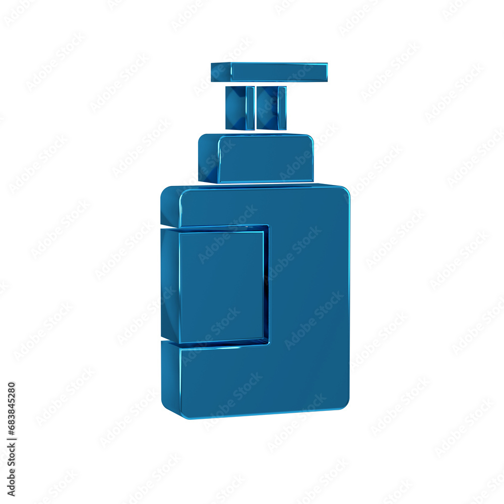 Canvas Prints blue hand sanitizer bottle icon isolated on transparent background. disinfection concept. washing ge