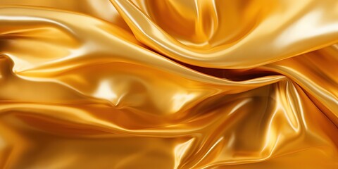 Fototapeta premium Abstract gold metallic, foil with geometry, lines material background, seamless wallpaper texture. Great as banner, luxury product cover, happy new year postcard.