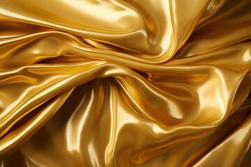 Fototapeta premium Abstract gold metallic, foil with geometry, lines material background, seamless wallpaper texture. Great as banner, luxury product cover, happy new year postcard.