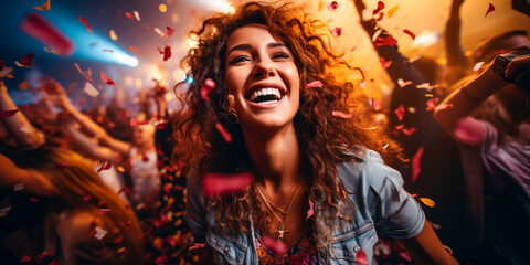 Celebrate your natural curls with confidence. Experience the joy of realizing your unique beauty. Share adorable moments that bring happiness to your heart. let your light shine brightly. - obrazy, fototapety, plakaty