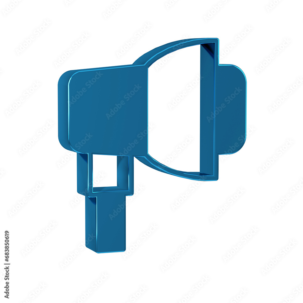 Poster blue studio light bulb in softbox icon isolated on transparent background. shadow reflection design.