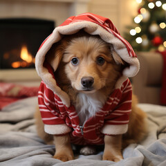 Holiday Pets dressed for Christmas