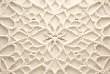 arabic architecture, white background with typical geometry of arabic architecture - obrazy, fototapety, plakaty