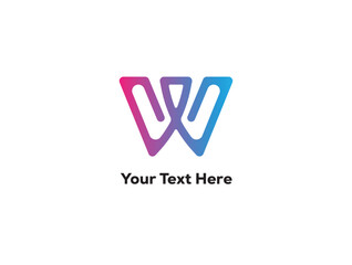 W letter logo design